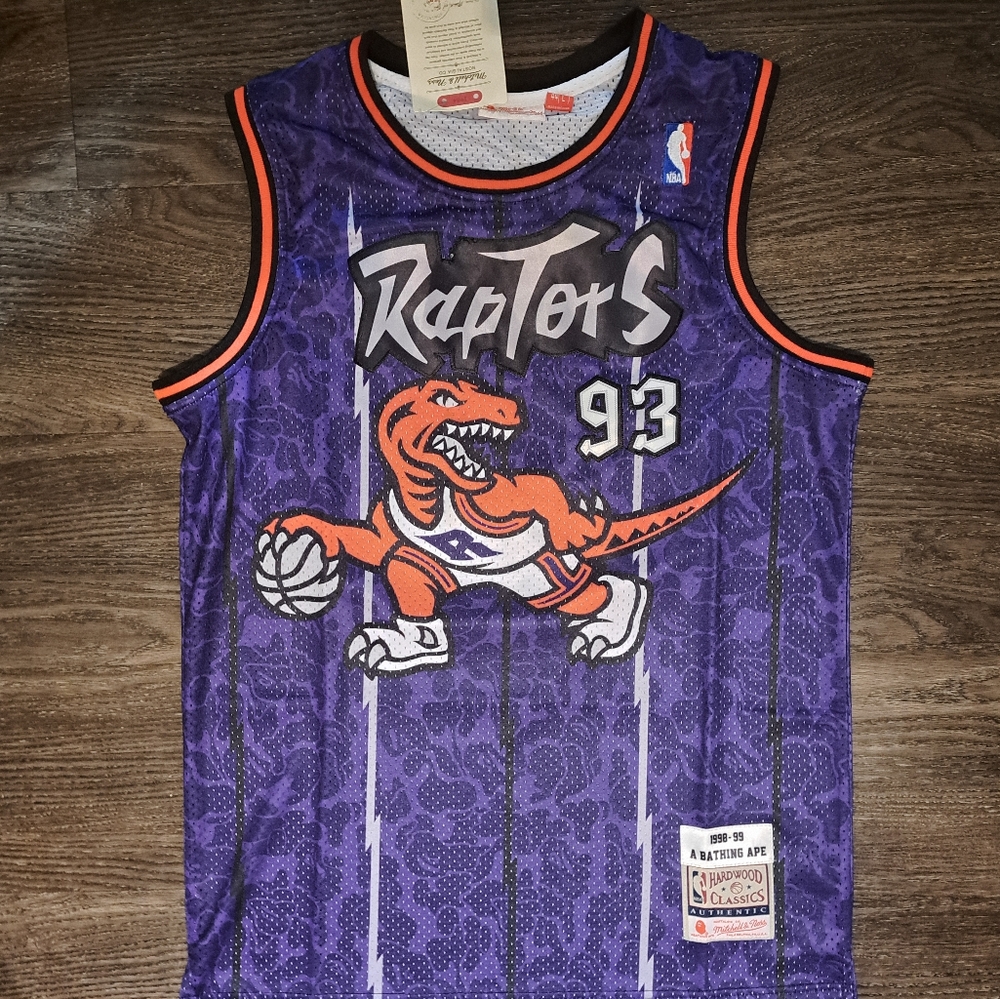 BAPE Toronto Raptors NBA Basketball Jersey Purple Camo